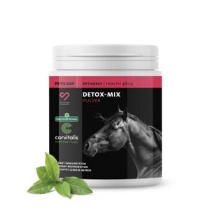 Peticare Detox-Mix Pulver für Pferde, unterstützt Leber & Nieren, Darmfunktion | 400 gr