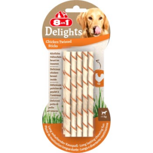 8in1 Delights Twisted Sticks Hähnchen 10 Stück