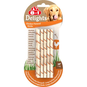 8in1 Delights Twisted Sticks Hähnchen 10 Stück