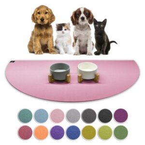 SANOZOO ® - Napfunterlage Halbrund - Öko-Tex und Made in Germany rosa 60 cm, 1,2 m