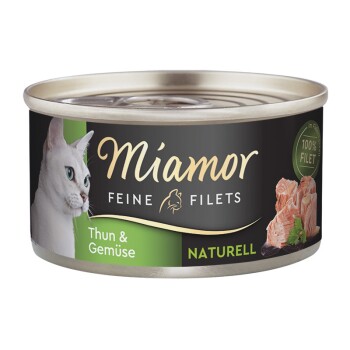 Miamor Feine Filets Naturelle Thunfisch und Gemüse 24x80 g