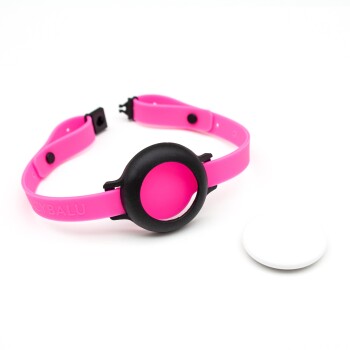 LucyBalu NEMO AirTag Katzenhalsband (Silikon) neon pink