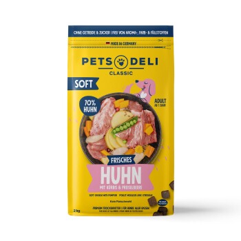 Pets Deli Adult Soft Huhn mit Kürbis & Preiselbeere 2kg