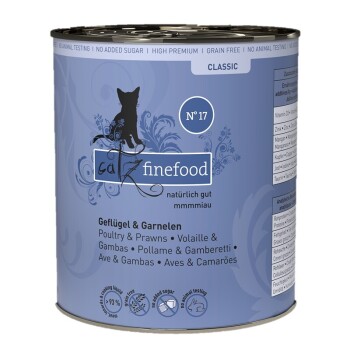 Catz finefood Nassfutter Katze Classic Adult No. 17 Geflügel und Garnele 6x800 g