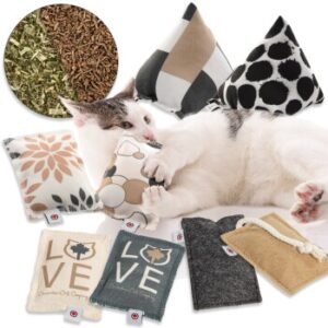 Canadian Cat Company 8er Catnip & Baldrian Schmusekissen