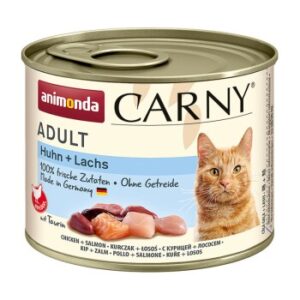 animonda Carny Nassfutter Katze Adult Huhn und Lachs 6x200 g