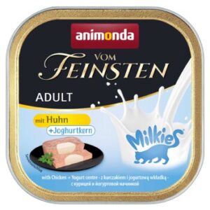 animonda Vom Feinsten Adult mit Milchkern 32x100g mit Huhn & Joghurtkern 
