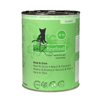 Catz finefood Nassfutter Katze Classic Adult No. 23 Rind und Ente 6x400 g