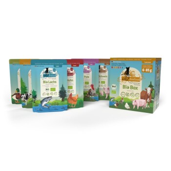 Catz finefood Nassfutter Katze Bio Adult Multipack 6x85 g