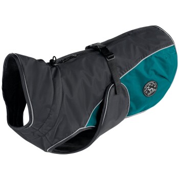Hunter Hundemantel Uppsala Cozy anthrazit / petrol 60 cm