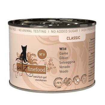 Catz finefood Nassfutter Katze Classic Adult No. 9 Wild 6x200 g