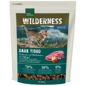 REAL NATURE WILDERNESS Dark Fjord Adult Rothirsch, Wildschwein & Geflügel 300 g