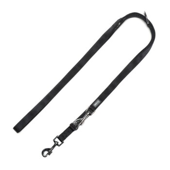 AniOne Nylonführleine Classic 2-lagig schwarz M