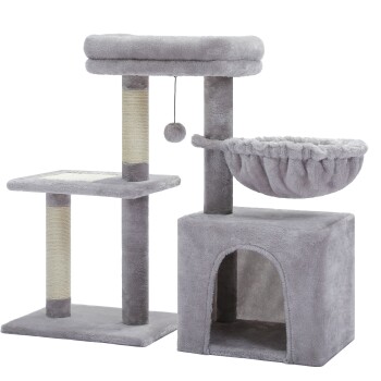 Pawz Road Kleiner Kratzbaum - 71,8 cm mit Hängematte