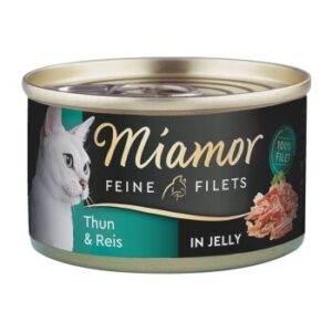 Miamor Feine Filets in Jelly Heller Thunfisch und Reis 24x100 g