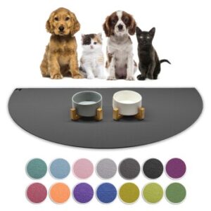 SANOZOO ® - Napfunterlage Halbrund - Öko-Tex und Made in Germany grau 60 cm, 1,2 m