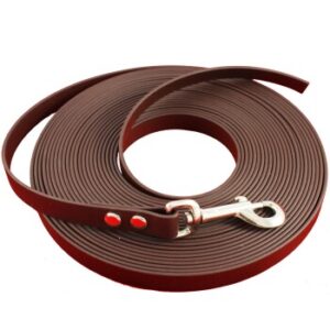 bio-leine 15-25 kg Biothane Schleppleine dunkelbraun 10 m