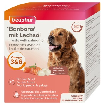 Beaphar Haut- und Fellkur Bonbons 245g mit Lachsöl
