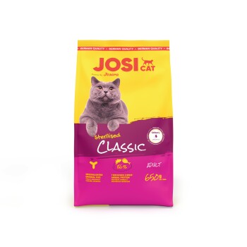 JosiCat Sterilised Classic für sterilisierte Katzen 7x650 g