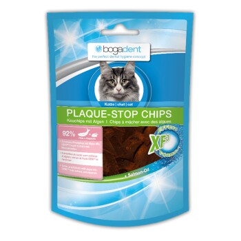 Bogadent Plaque-Stop Chips Katze 50g Fisch