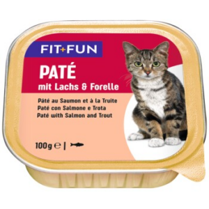 FIT+FUN Adult Paté Lachs und Forelle 64x100 g