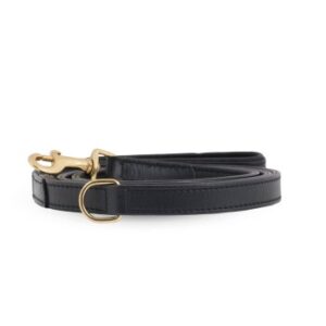 William Walker Hundeleine Plain Noir XXS-XS