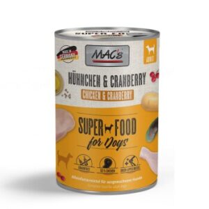 MAC's Nassfutter Hund Adult Hühnchen und Cranberry 6x400 g
