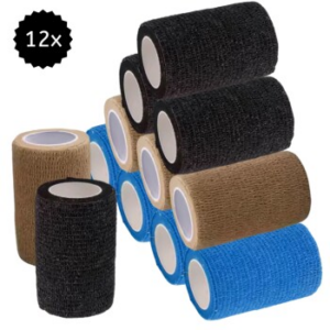 Hufeisenliebe PetPerfekt Bandagen 7,5cm x 4,5m 12 schwarz/ beige/ rot
