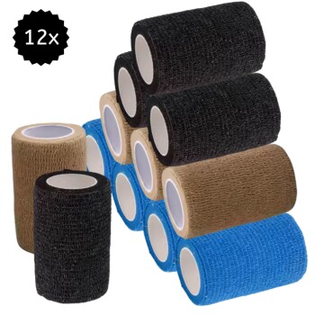 Hufeisenliebe PetPerfekt Bandagen 7,5cm x 4,5m 12 schwarz/ beige/ rot