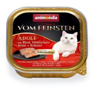 animonda Vom Feinsten Adult mit Schlemmerkern 32x100g Rind, Hühnchenbrust & Kräuter