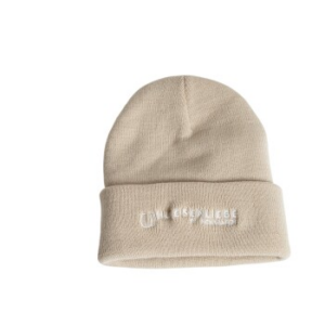 Hufeisenliebe Beanie Mütze beige