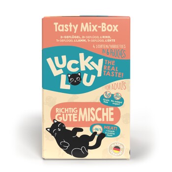 Lucky Lou Nassfutter Katze Adult Tasty Mix-Box 6x125 g