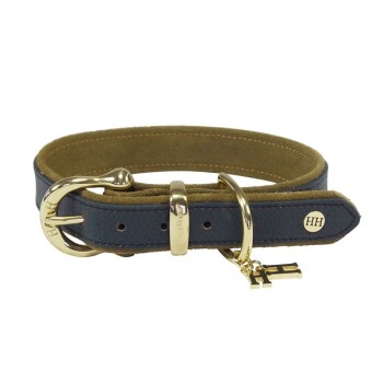 Happy House Halsband Sattelleder Basic blau XXL