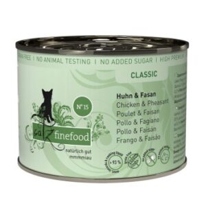Catz finefood Nassfutter Katze Classic Adult No. 15 Huhn und Fasan 6x200 g