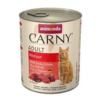 animonda Carny Nassfutter Katze Adult Rind pur 6x800 g