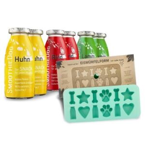 SmoothieDog Klassik 6x 250 ml + Eiswürfelform