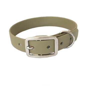 bio-leine 21-30cm HU Biothane Halsband beige 52 cm, 62 cm