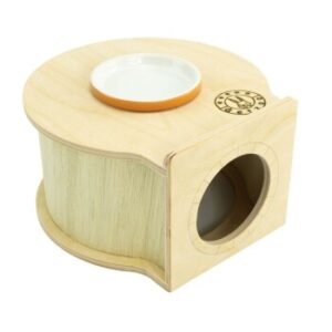 Getzoo Einkammernhaus (Ø 16cm) mit Tonuntersetzer