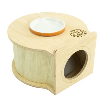 Getzoo Einkammernhaus (Ø 16cm) mit Tonuntersetzer