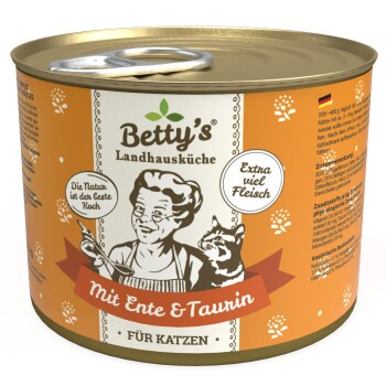 Betty's Landhausküche mit Ente & Taurin 6x200 g