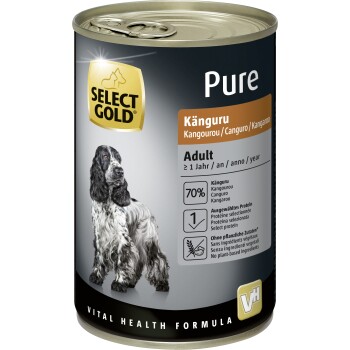 SELECT GOLD Pure Adult Känguru 12x400 g