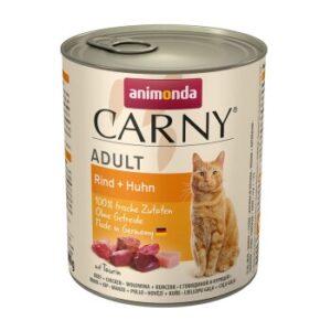 animonda Carny Nassfutter Katze Adult Rind und Huhn 6x800 g