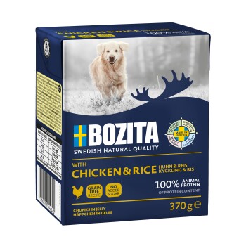 BOZITA Naturals Happen in Gelee 6x370g Huhn und Reis