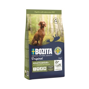 BOZITA Original Trockenfutter für Hunde Adult Flavour+ 2x3 kg