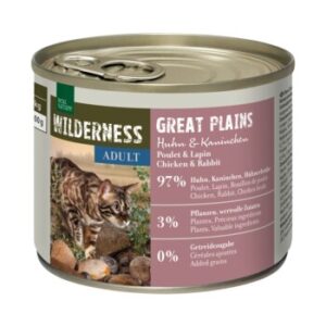 REAL NATURE WILDERNESS Adult Great Plains Huhn und Kaninchen 6x200 g