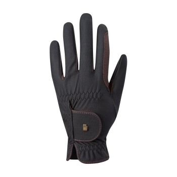 Roeckl Sporthandschuhe Roeckl Reithandschuhe Malta schwarz/ braun 7,5 cm