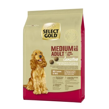 SELECT GOLD Sensitive Adult Medium Lamm und Reis 1 kg