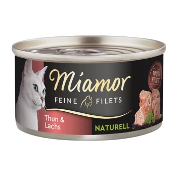 Miamor Feine Filets Naturelle Thunfisch und Lachs 24x80 g