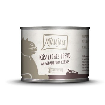 MjAMjAM Nassfutter Katze Adult 6x200 g Pferd und Kürbis
