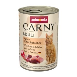 animonda Carny Nassfutter Katze Adult 6x400 g Pute & Hühnchenleber